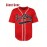 Men's Baseball Jersey #10 Red V-Neck Breathable Loose Fit with Bad Boys & Number 10 Design, Machine Washable for Sports, Casual Outings, Parties (Sizes S-3XL), Outdoor Activities Apparel | Sporty Vneck Style | Detailing