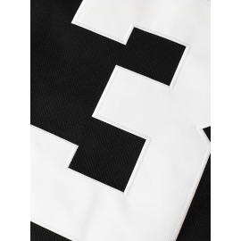 Men's #3 Embroidered Ice Hockey Jersey - Retro V-Neck, Long Sleeve, Polyester Blend, Machine Washable - Perfect for Sports & Casual Wear, Outdoor Activities, Parties, and Holidays