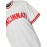 Men's Retro Baseball Jersey - White #5 Embroidered Cincinnati Team Name & Red Stitching, Loose Fit V-Neck Button-Up Short Sleeve, All-Season Machine Washable Polyester Shirt for Sports, Casual & Holidays (Sizes S-3XL), Best for Christmas