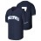 Men's #7 Navy Blue Embroidered Baseball Jersey - V-Neck, Short Sleeve, Polyester Sports Shirt for All Seasons