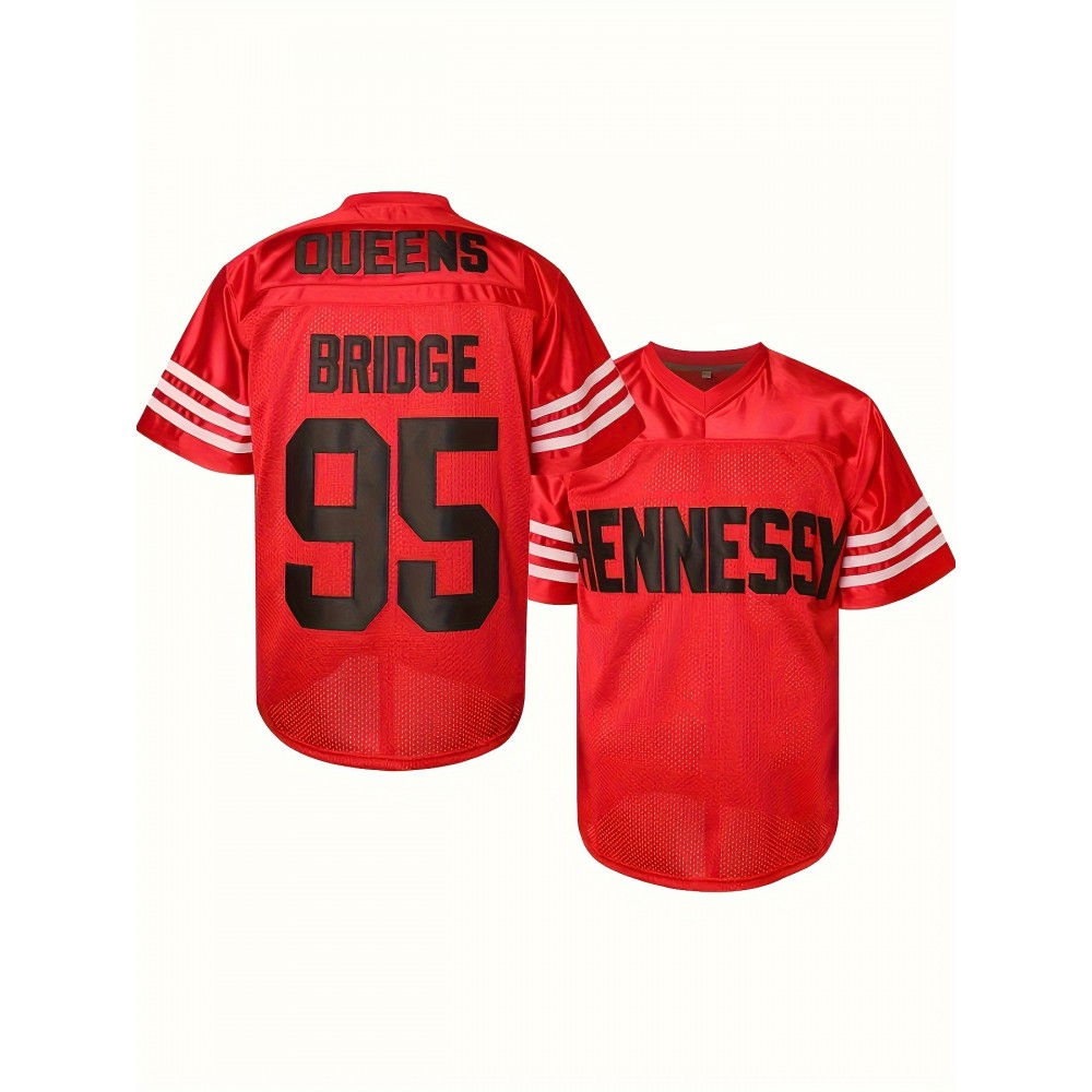 95 size rugby shirt sportswear baseball shirt men's jersey V-neck short sleeved uniform American football shirt, suitable for party training and matches