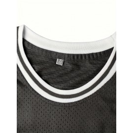 Men's #9 Embroidered Basketball Jersey - White & Red Hillman College Design, Loose Fit, Round Neck, S-3XL, Polyester Knit Fabric for Sports & Casual Wear, Outdoor Activewear | Loose Fit Jersey | Embroidered Detailing