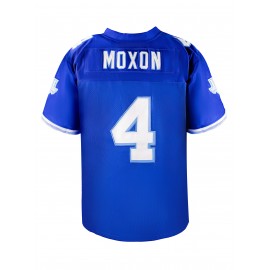 No.4 Blue Rugby Shirt Men's Button Shirt Casual Sports Shirt Baseball Shirt