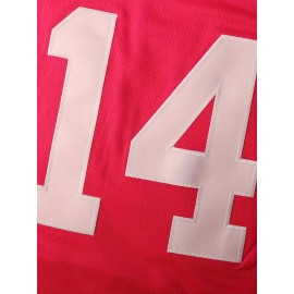 Men'S # 14 Peach Basketball Sweatshirt Suitable For Competition Training Team Sports Size S-XXXL