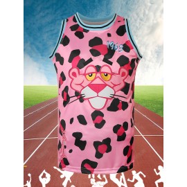 Men's #19 Basketball Jersey - Sleeveless, Stretchy Polyester Tank Top for Training & Casual Wear, Machine Washable - Versatile All-Season Design, Sizes S-XXXL