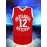 Men'S Red Basketball Suit #12 Classic Retro Embroidered Sleeveless Sweatwicking And Breathable Tank Top Basketball Suit, Suitable For Training And Competition, Siz S-3XL