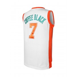 Men's Flint Tropics #7 Retro Embroidered Basketball Jersey - Breathable, Sleeveless Round Neck Sports Uniform for Training & Competition