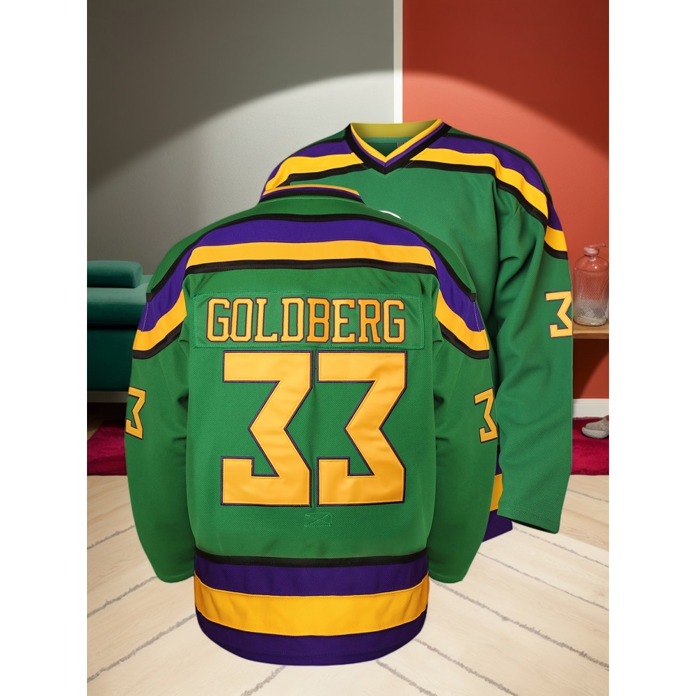 Men'S Embroidered Hockey Jersey, Polyester V-Neck Sports Jersey, Slight Stretch Knit Fabric, Regular Fit, for Casual, Training, Competition, and Festive Occasions, Four Seasons Wear