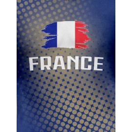 Women's Large Size Professional Sports Fabric Creative Pattern Print European National Team Soccer Jersey T-shirt, Soccer Jersey Flag Uniforms Shirts, Breathable And Lightweight, Moisture-Wicking, As Gifts For Sports Fans
