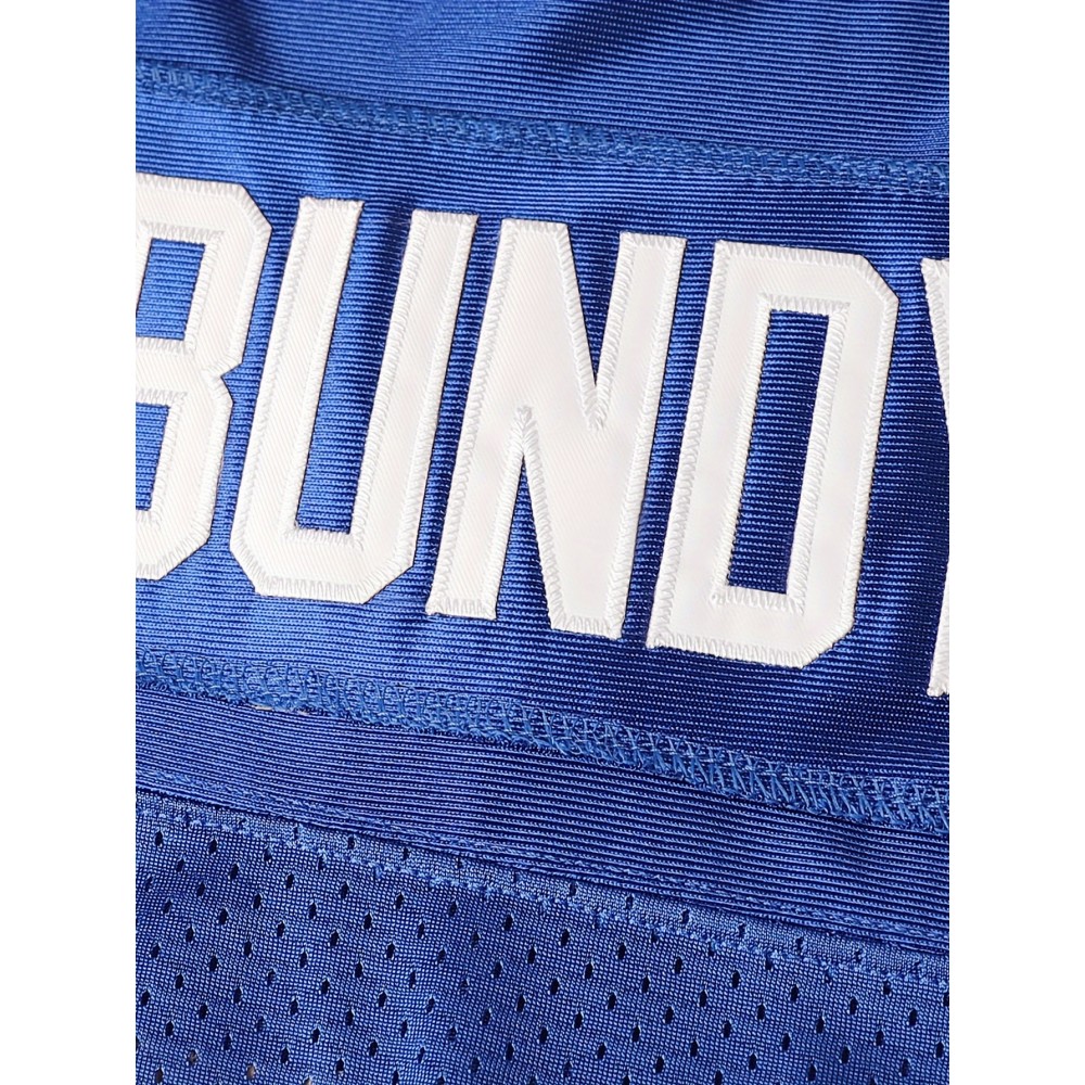 All Stitched #33 Blue Breathable Embroidered Football Jersey - Casual V-Neck Sports Shirt for Outdoor Activities & Parties, Sizes S-XXXL, Embroidered, Football Jersey, Breathable, Casual